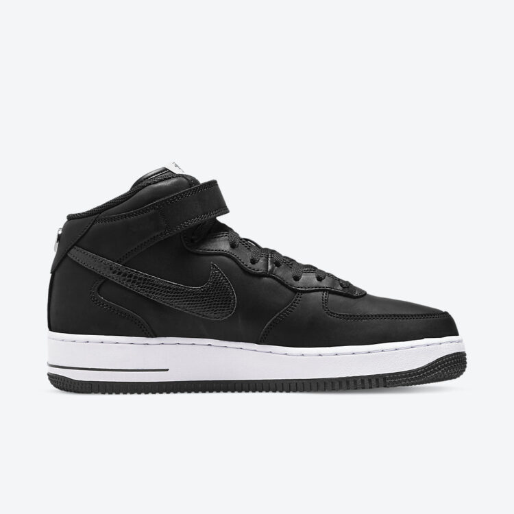 Stussy Nike Air Force 1 Mid Black Luxe Leather DJ7840 001 03 750x750
