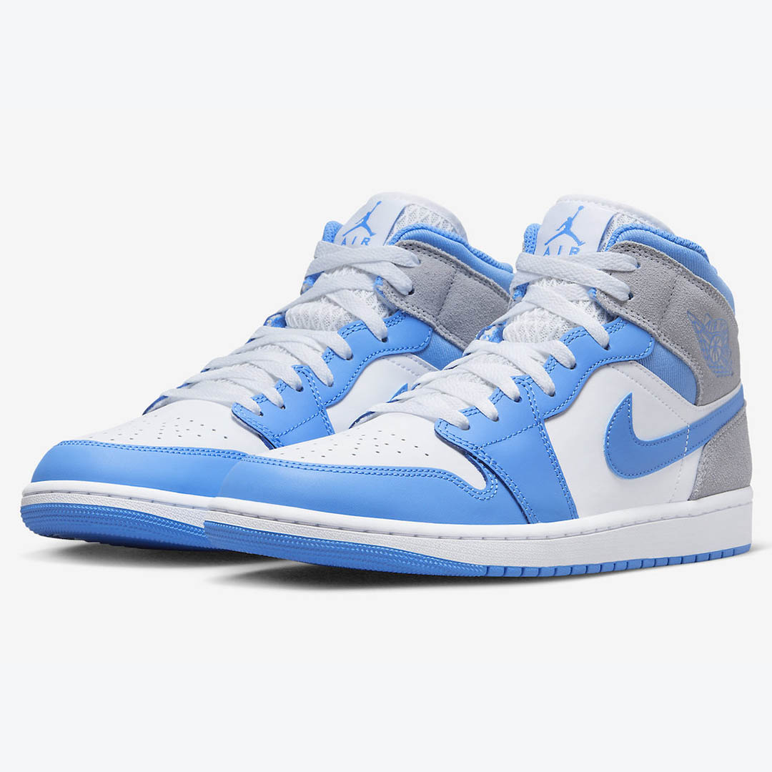 Air jordan 1 mid carolina blue deals