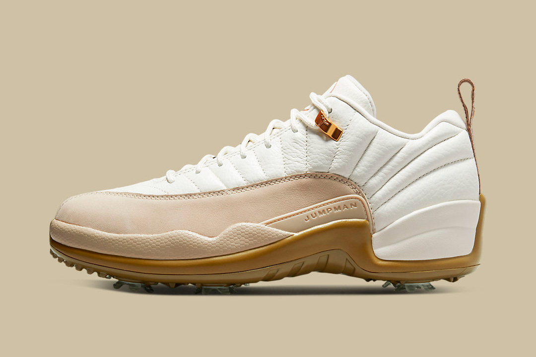 A White/Tan Air Jordan 12 Low Golf has Surfaced - JustFreshKicks