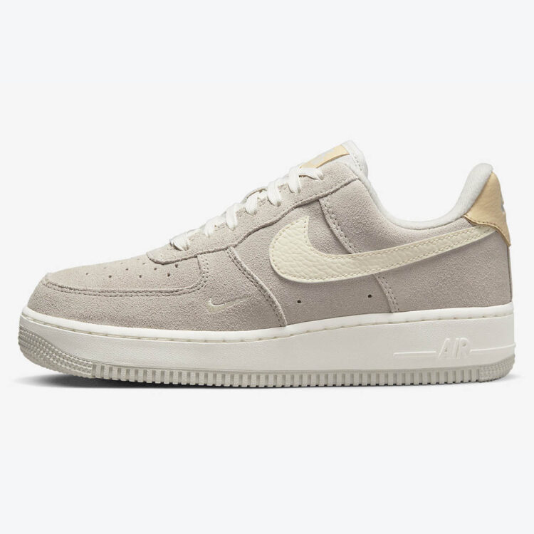 Nike air force one beige suede sales