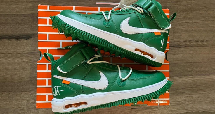 Off-White x Nike Air Force 1 Mid “Pine Green”