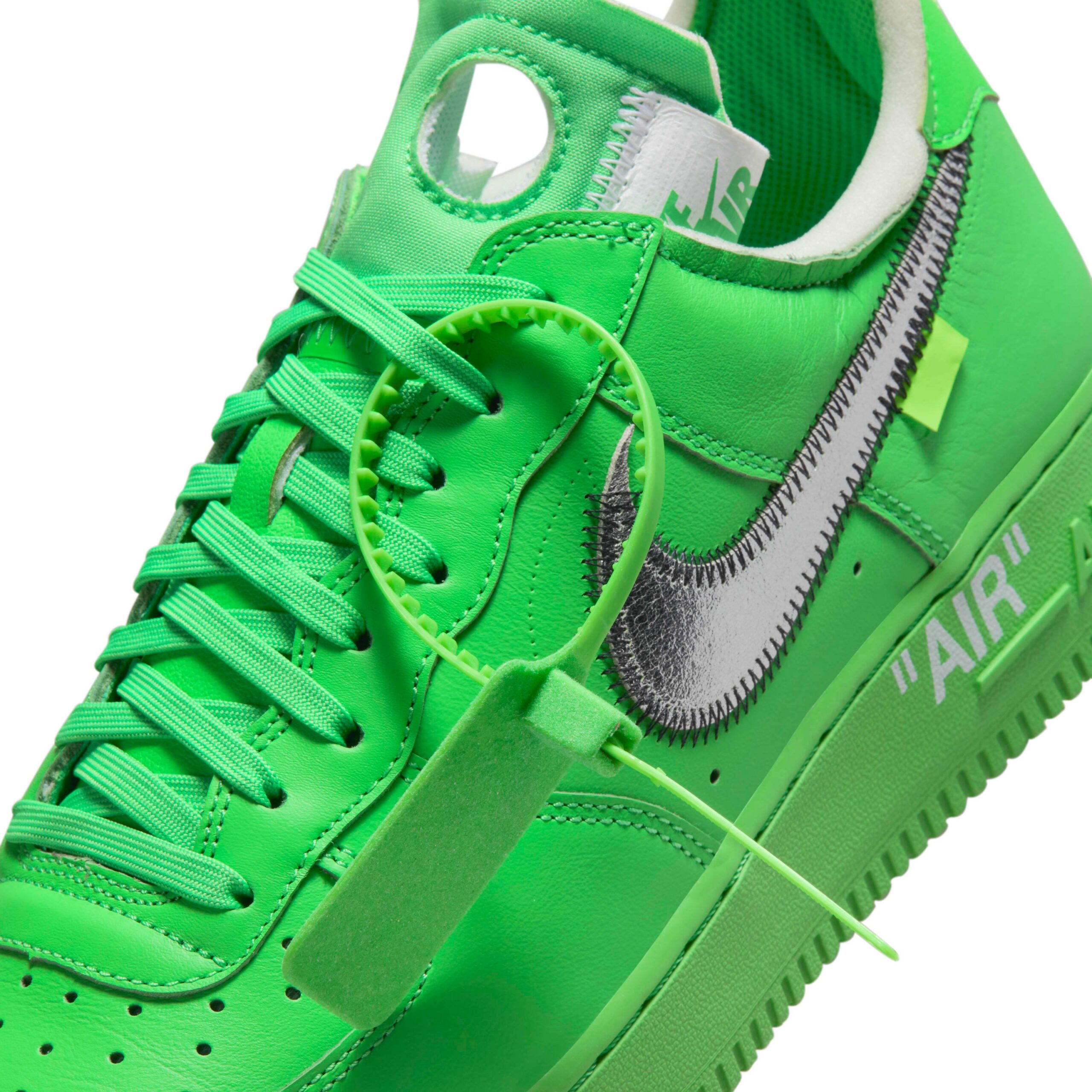 Nike off white Air Force 1 Low Brooklyn Light Green Spark