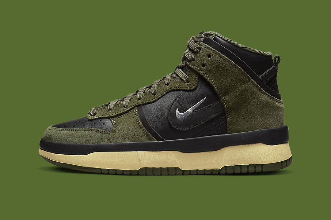 The Nike Dunk High Up “Medium Olive” Gets Ready for Fall