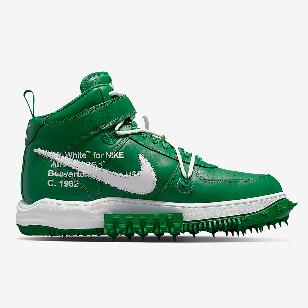 Off-White x Nike Air Force 1 Mid “Pine Green” DR0500-300 | Nice Kicks
