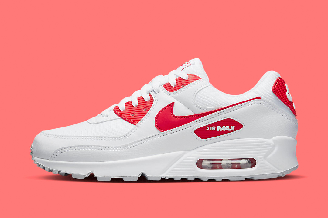 Nike Air Max 90 White Red DX8966-100