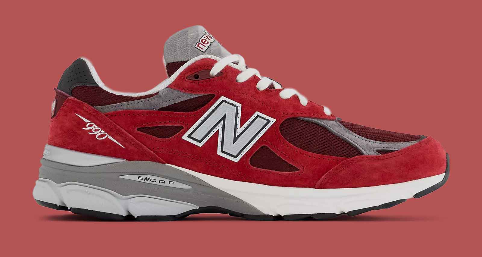 New Balance Adds a “Scarlet” 990v3 to Its MADE in USA SS22 Range