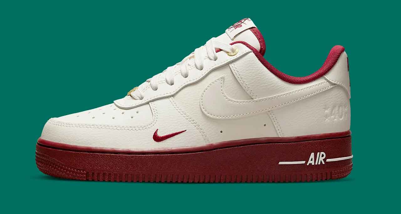 40th Anniversary Celebrations Continue With this Cream & Burgundy Air Force 1 Low