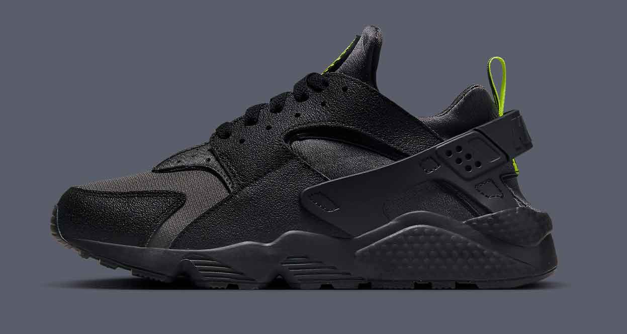 Nike’s Air Huarache Gets a Murdered-Out “Black Neon” Makeover