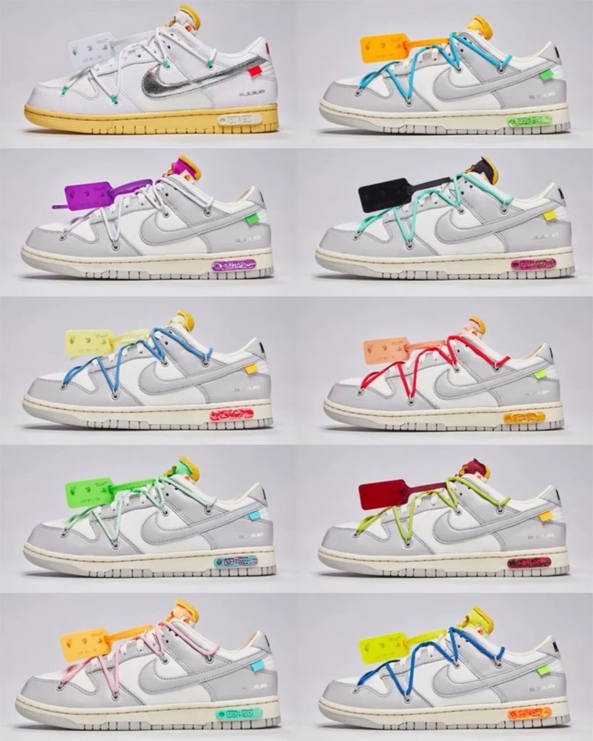 Off White Nike ration Dunk Low Dear Summer Collection 14