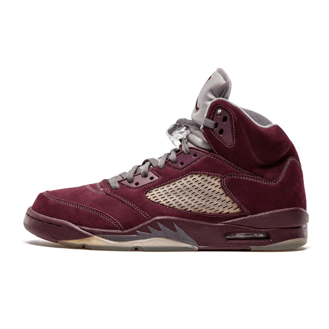 burgundy 5s jordans