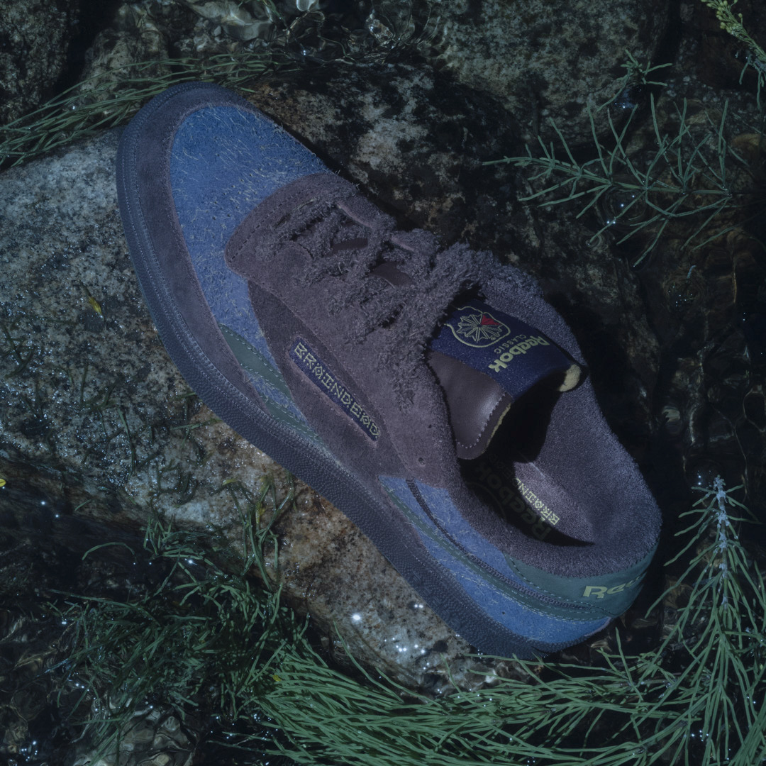 Brain Dead x Reebok Club C Revenge (Purple Abyss / Dark Forest / Batik Blue)