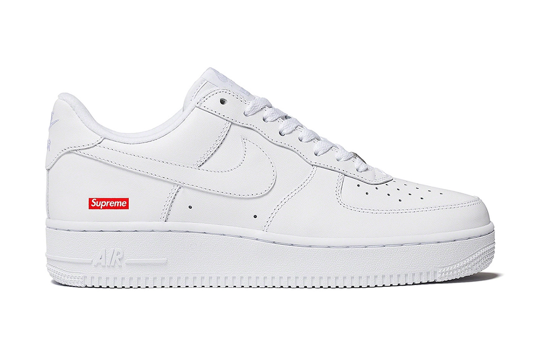 Nike Supreme x Air Force 1 Low Box Logo - White CU9225-100