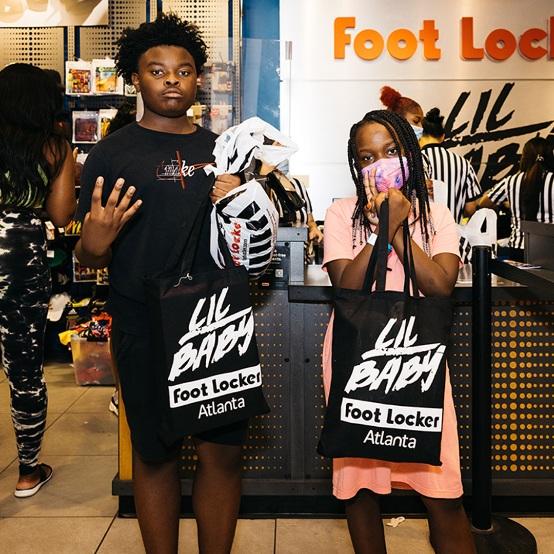 Lil Baby And 21 Savage Host Back-To-School Giveaway With Footlocker Atlanta