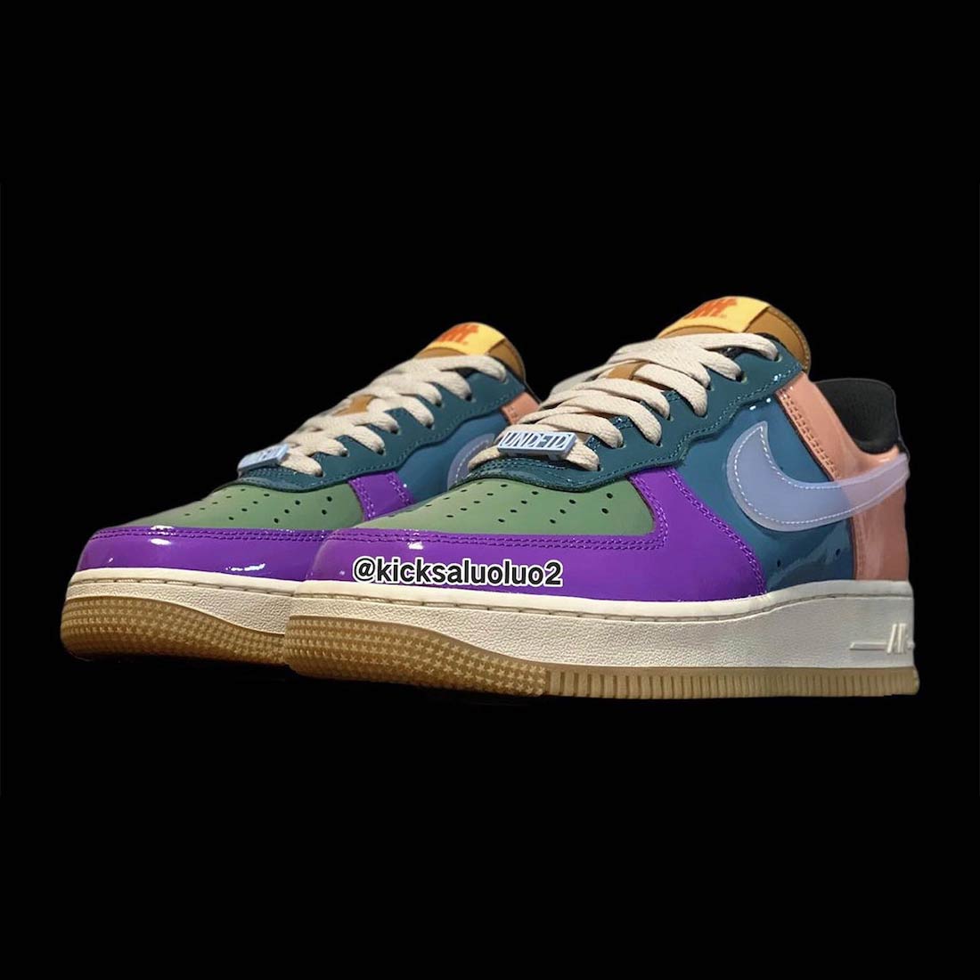 undefeated nike Glory air force 1 low multi patent green purple 2022 release date 2