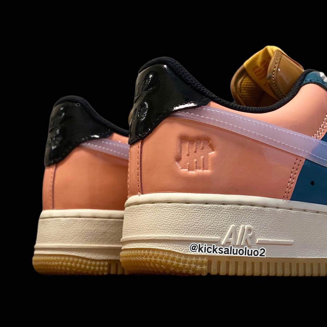 undefeated nike air force 1 low multi patent green purple 2022 release date 4