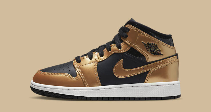 Jordan 1 cheap schwarz gold