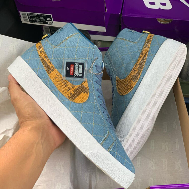 Supreme Nike SB Blazer Mid Industrial Blue DX8421 400 05 750x750