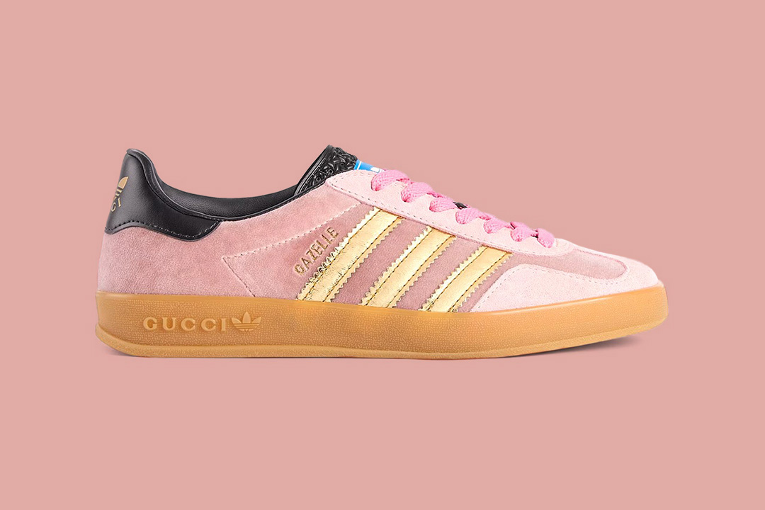 Gucci x adidas Gazelle Pink/Gold/Black   Nice Kicks