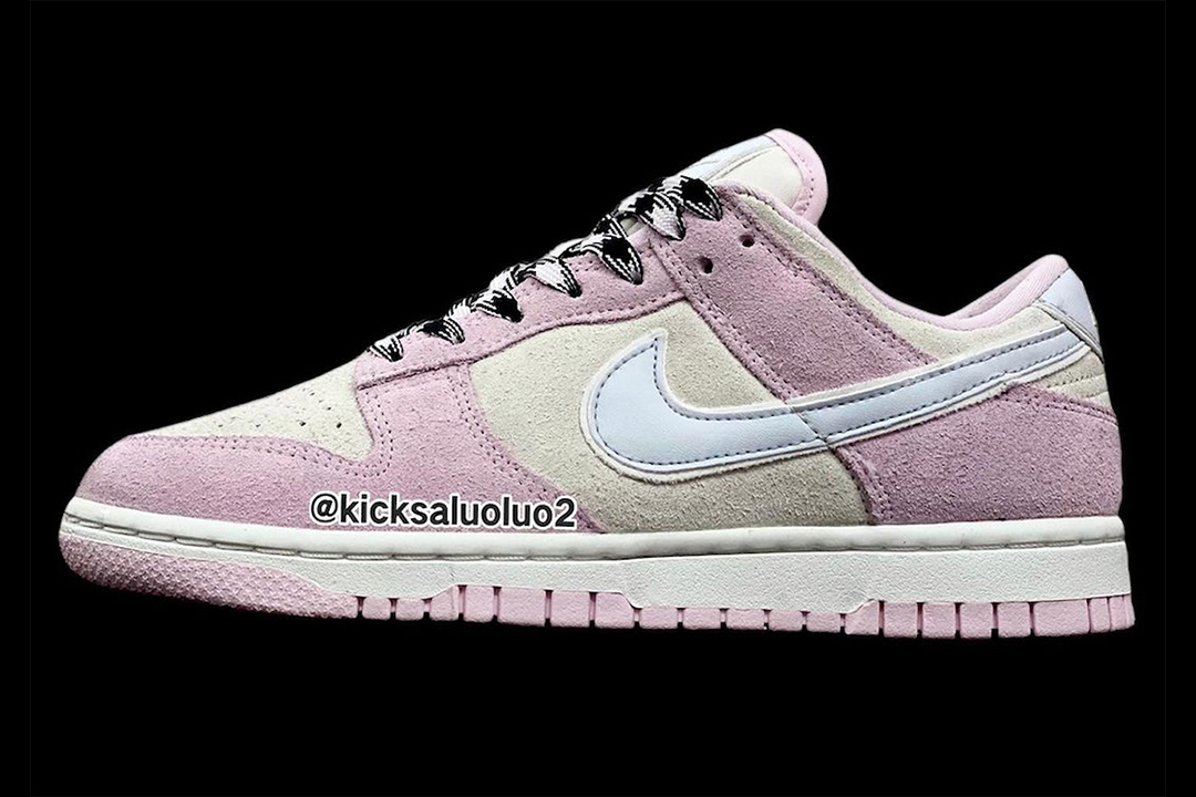 lead PATTA nike dunk low pink suede 00