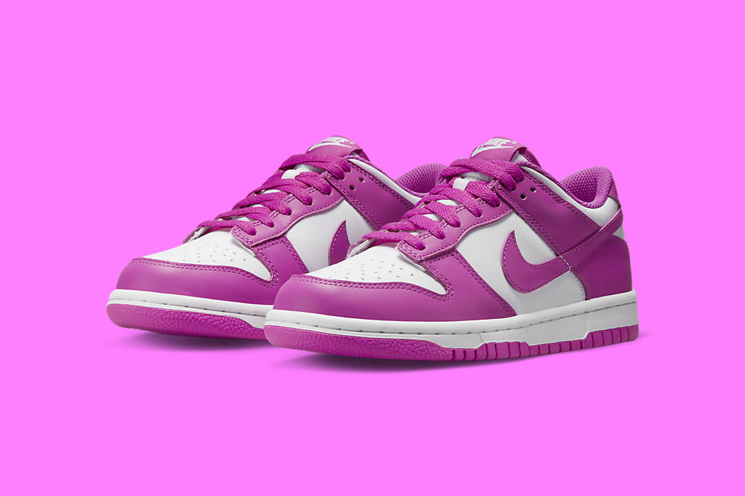 Nike Dunk Low GS Active Fuchsia FJ0704 100 release date lead 2