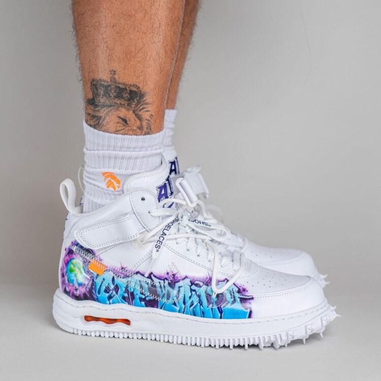 OFF WHITE Nike Air Force 1 Mid Graffiti DE0500 100 03 750x750