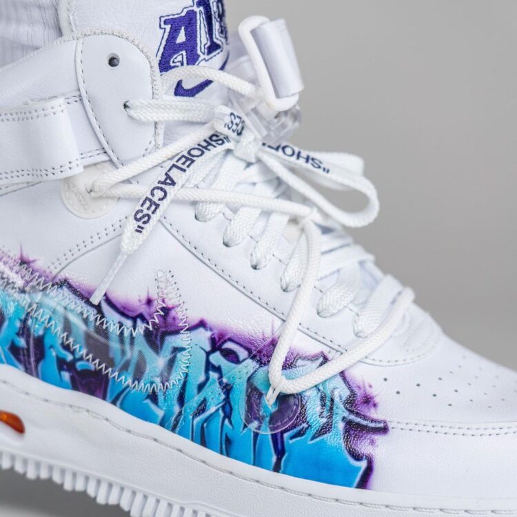 Nike Air Force 1 Mid Off-White Graffiti White