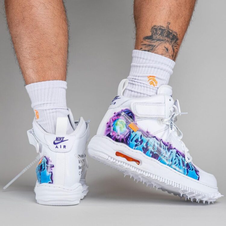 Nike Air Force 1 Mid Off-White Graffiti White