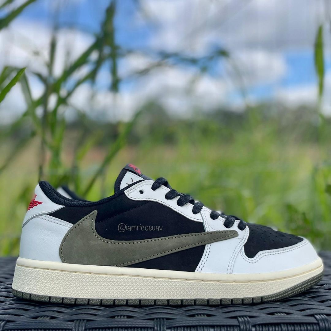 Travis Scott x Air Jordan 1 Low OG SP "Olive" Nice Kicks