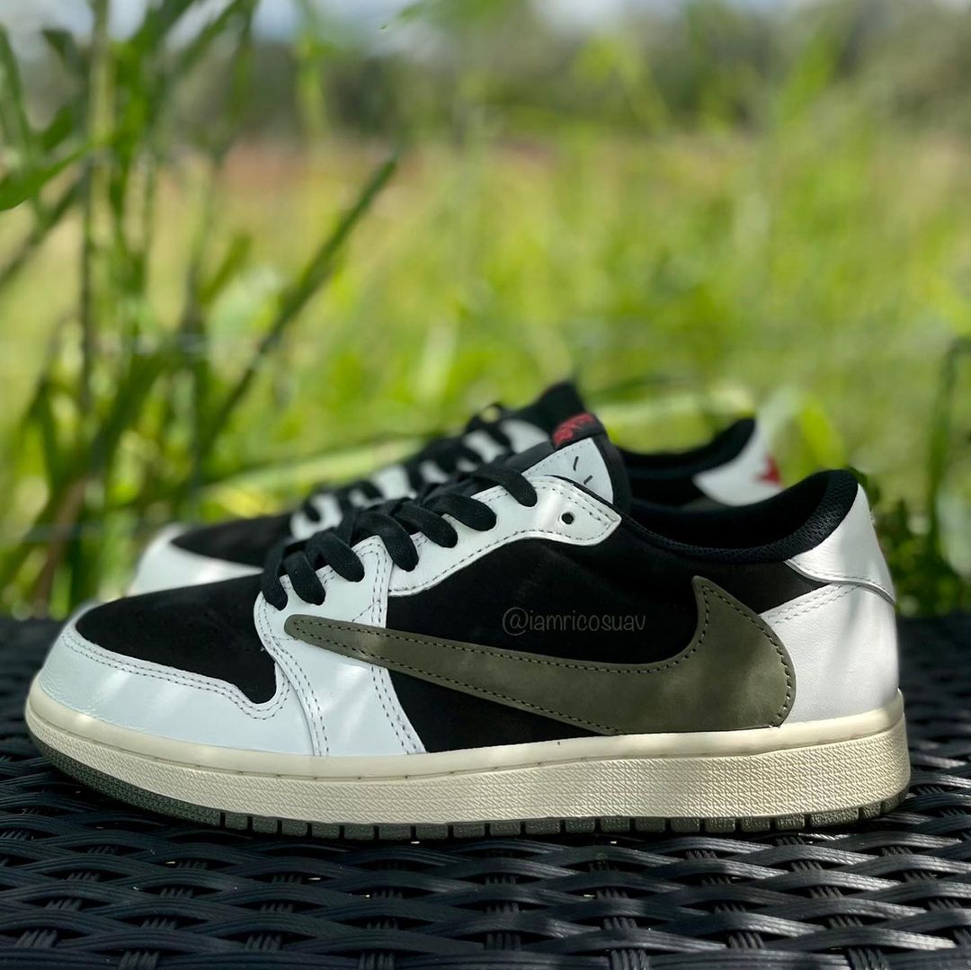 Travis Scott X Air Jordan 1 Low Og Sp Olive Nice Kicks