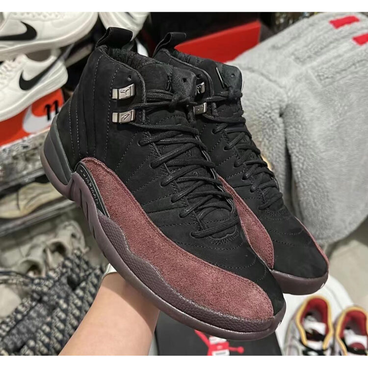 The A Ma Maniere x Air Jordan 12 Retro Black Burgundy Crush Releases  February 2023 - Sneaker News