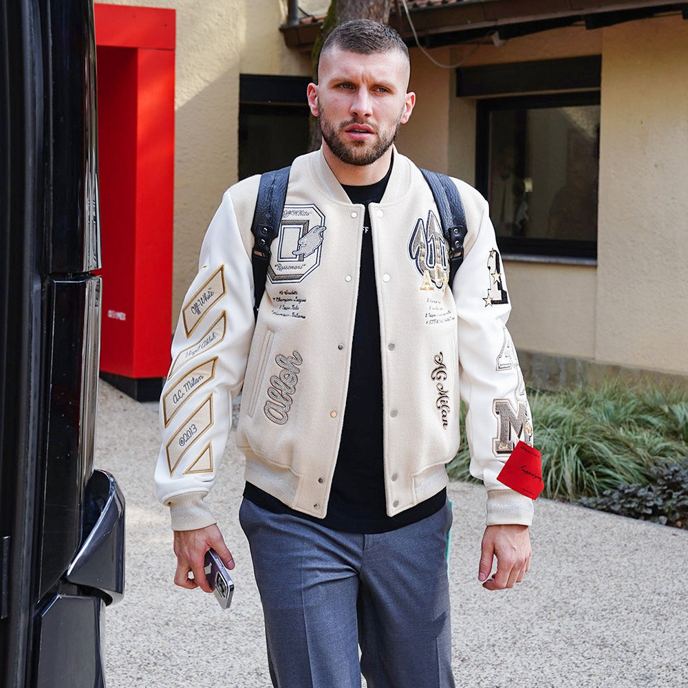 Off-White OFF-WHITE x AC MILAN VARSITY BOMBER