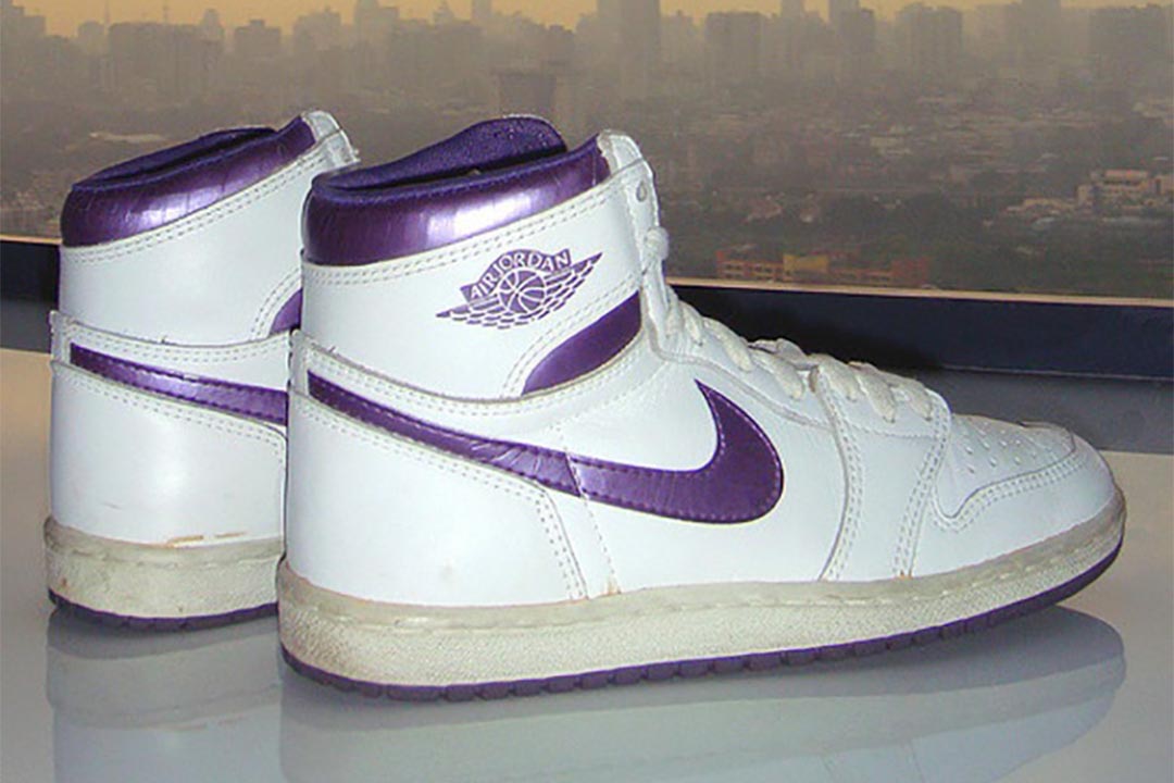 Air Jordan air 1 "Metallic Purple" (Image via sunshining7)