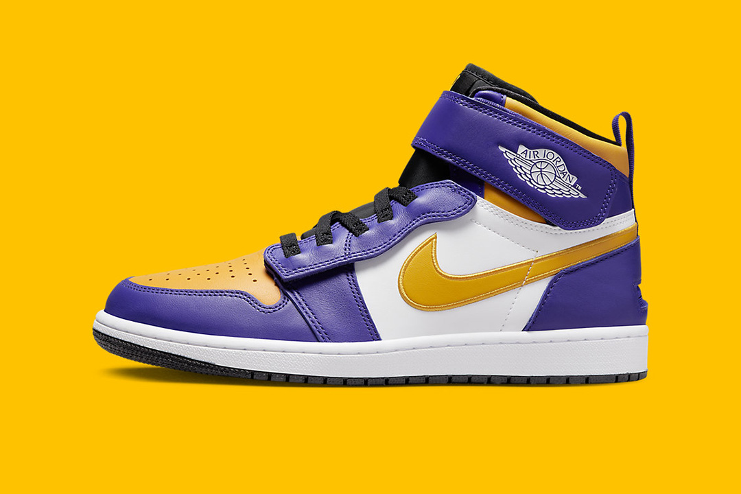 Jordan Air 1 Bebes Chaussures FlyEase Lakers HotelomegaShops