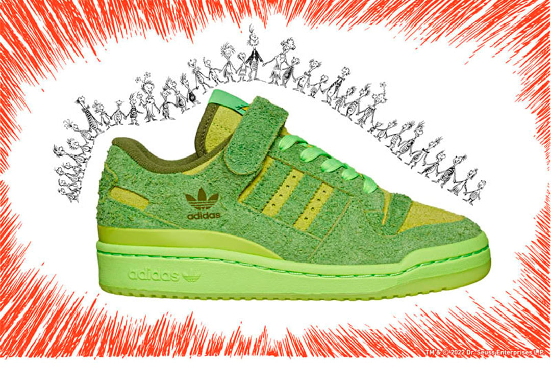 The Grinch Core adidas Forum Low HP6772 Lead 2