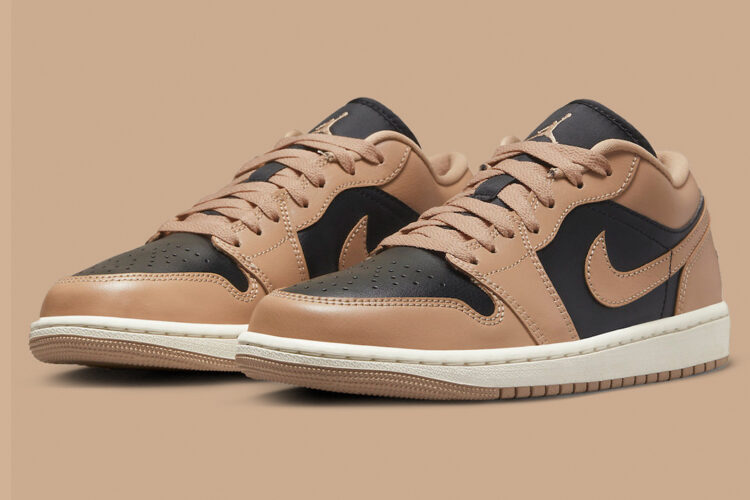 Jordan 1 Low Women Desert/Black-Sail DC0774-201 9.5