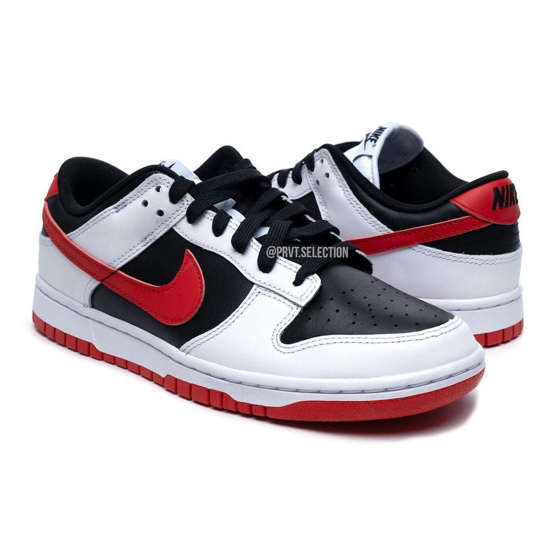 Nike Dunk Low (White/University Red-Black)