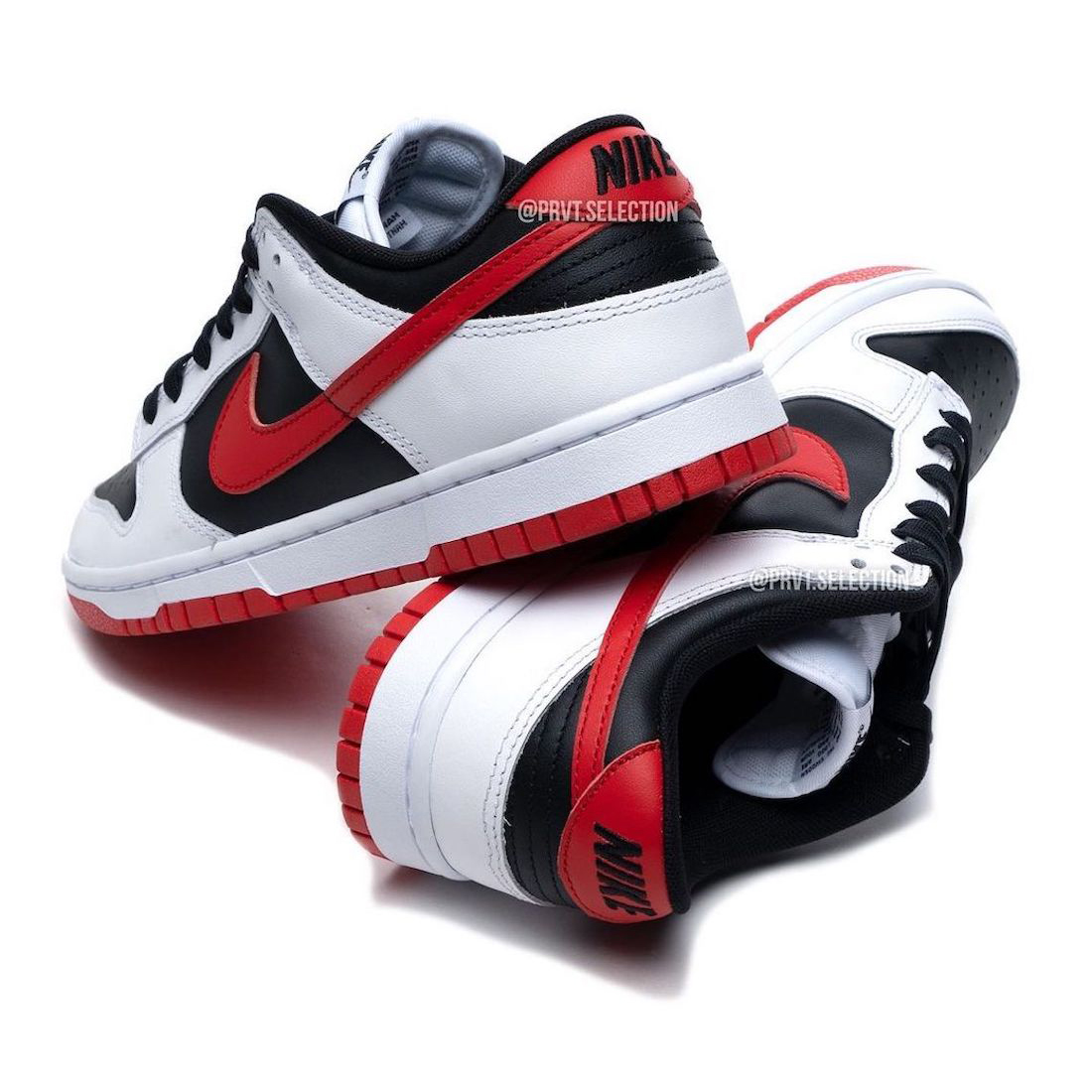 Nike Dunk Low (White/University Red-Black)