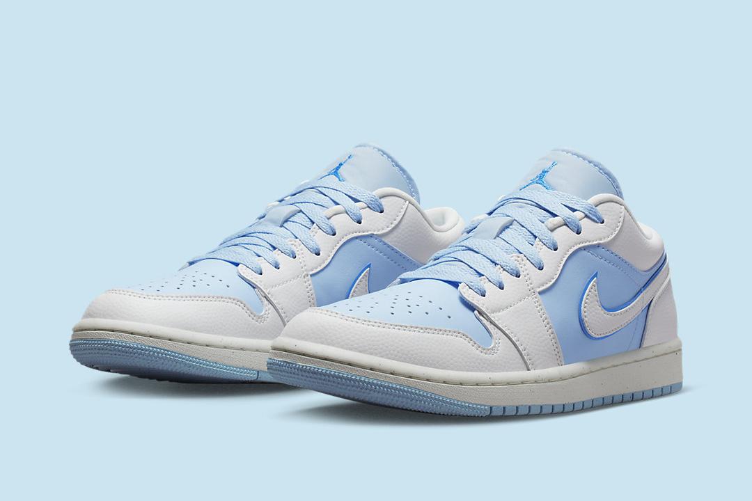 air jordan light blue low