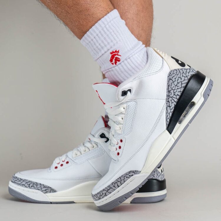 air jordan retro 3 white cement for sale