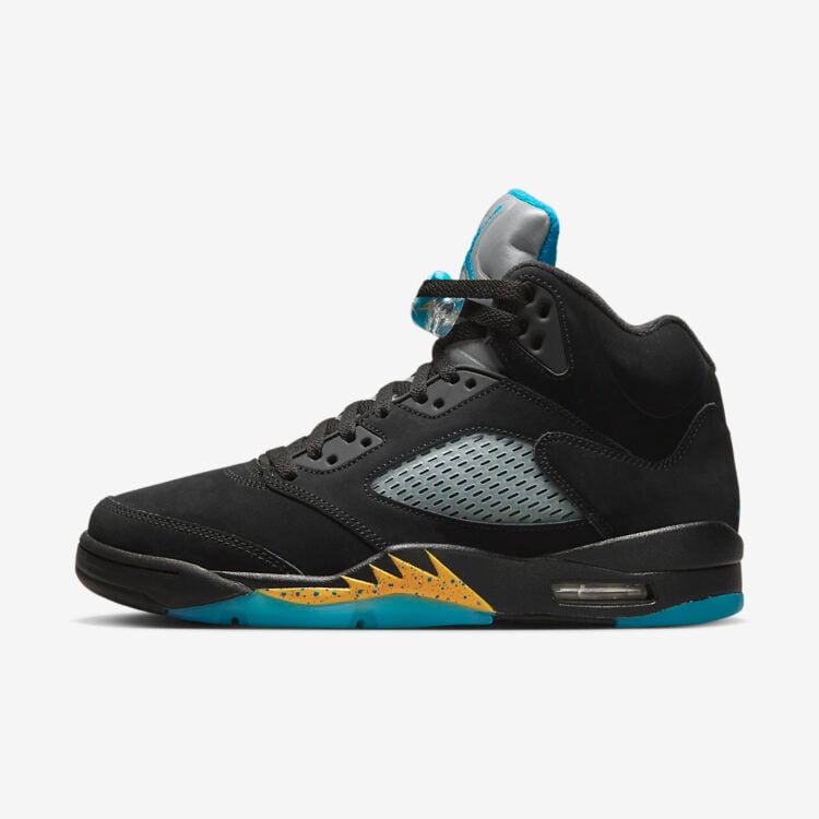 This image has an empty alt attribute; its file name is Air-Jordan-5-22Hornets22-DD0587-047-01-750x750.jpeg