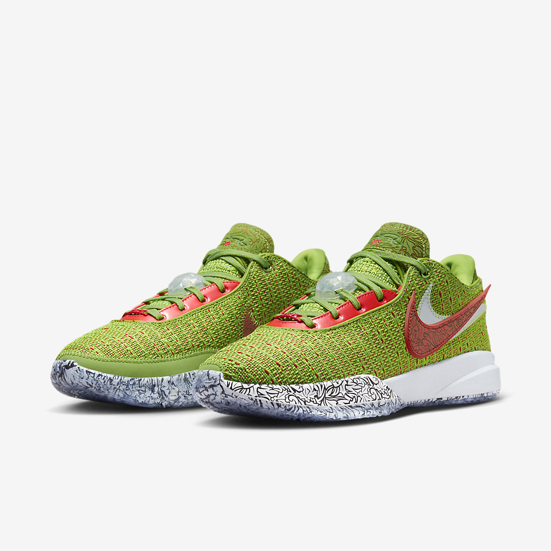 Nike LeBron 20 "Grinch" aka "Christmas" FJ4955300 Nice Kicks