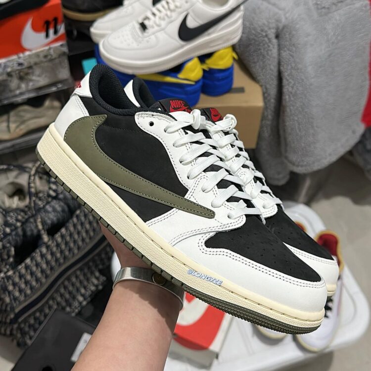 Air Jordan 1 Low SP Travis Scott Olive – Spicysneakers