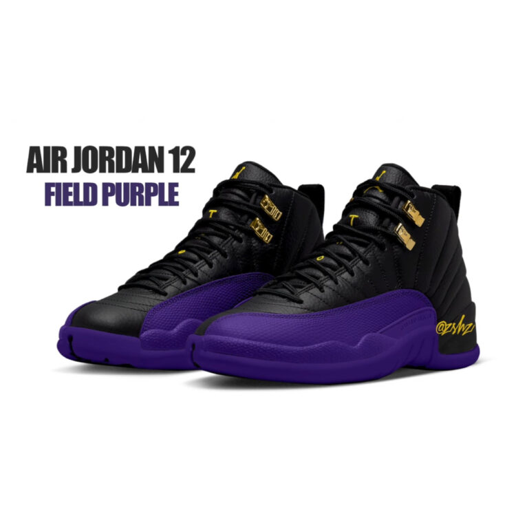 purple jordan 12