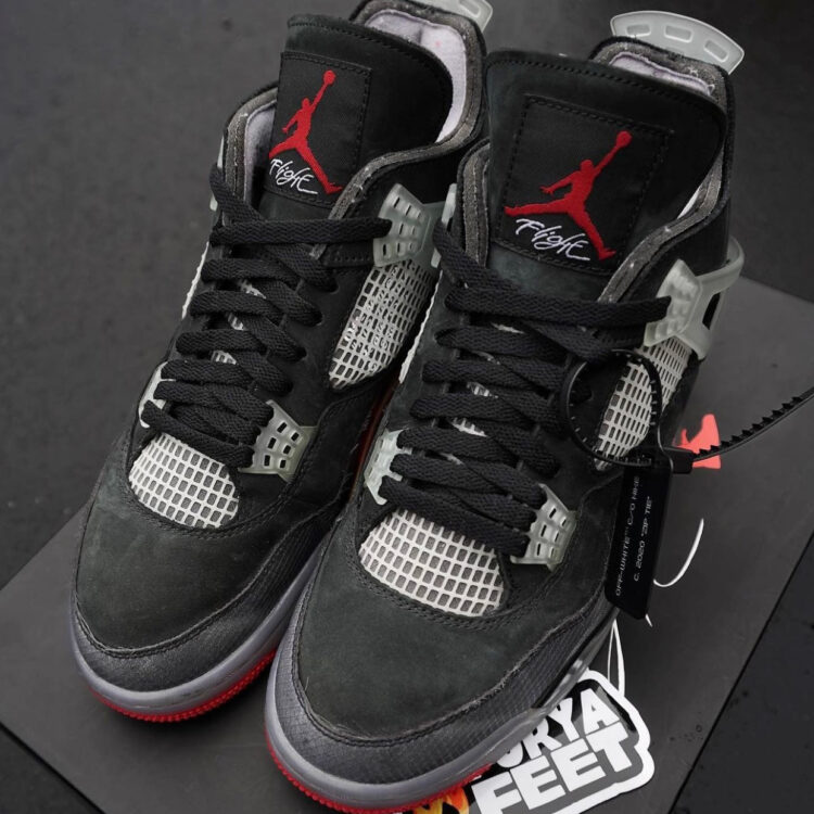 Off-White x Air Jordan 4 “Bred” Sample