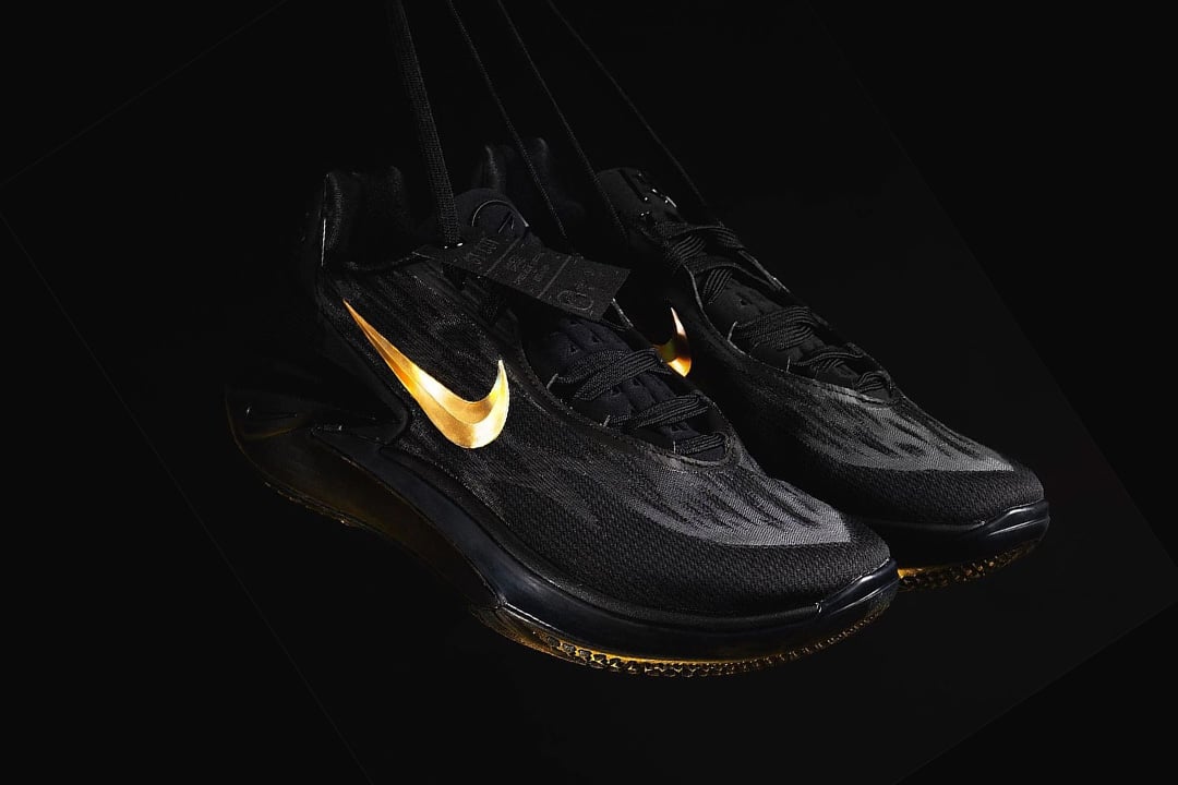 UO x Nike Black/Gold PEs for Phil Knight Invitational | Nice Kicks