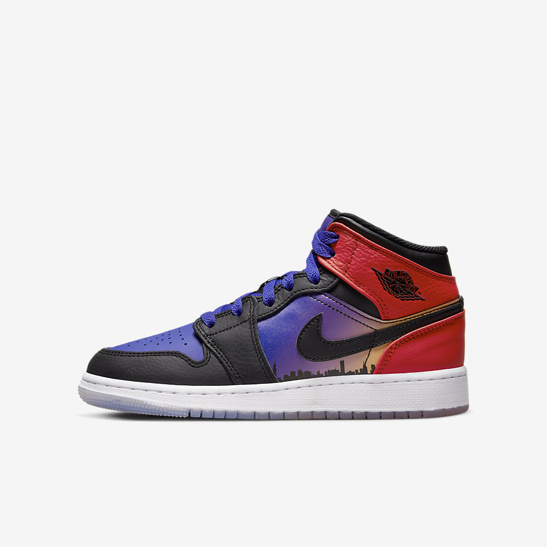JORDAN 1 LOW UNC VIA NIKE Retro Red Thunder Sz Mid GS DX4379-400