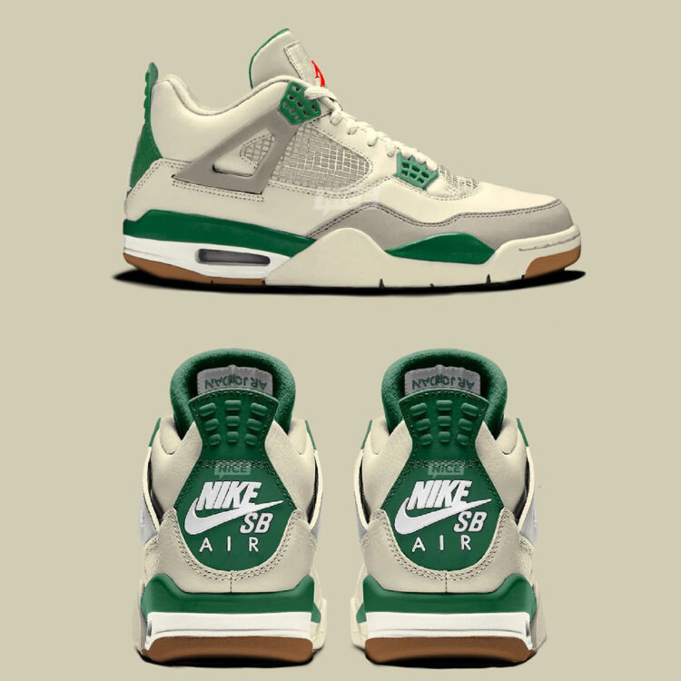 Nike SB X Air Jordan 4 Retro SP 'Pine Green' - Air Jordan - DR5415 103 -  sail/pine green/neutral grey/white