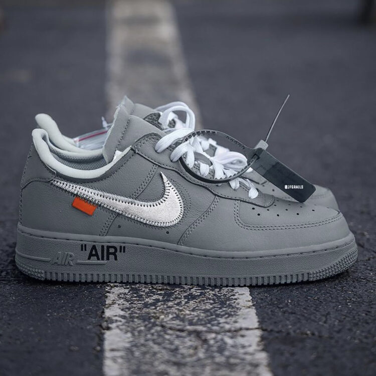 OFF WHITE Nike free Air Force 1 Low Ghost Grey 000 750x750
