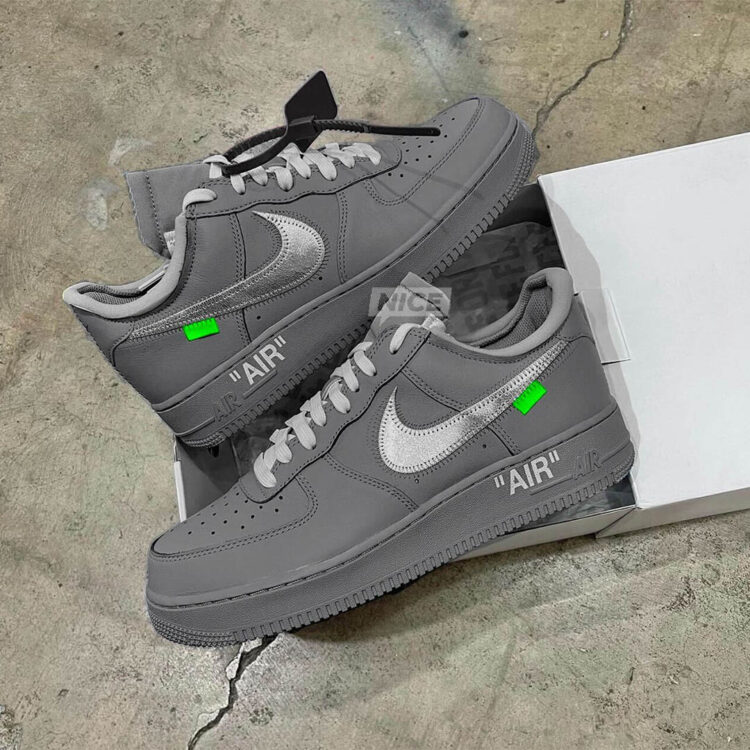 OFF WHITE Nike free Air Force 1 Low Ghost Grey Paris 127-0Shops 01 750x750