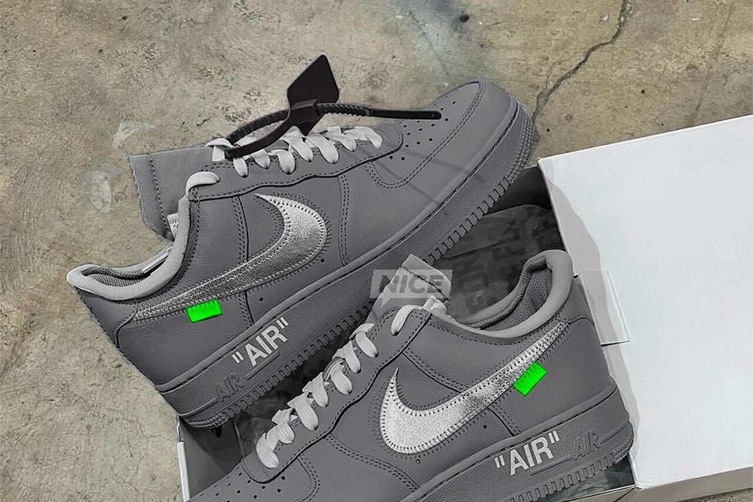 OFF WHITE Nike free Air Force 1 Low Ghost Grey Paris 127-0Shops Lead
